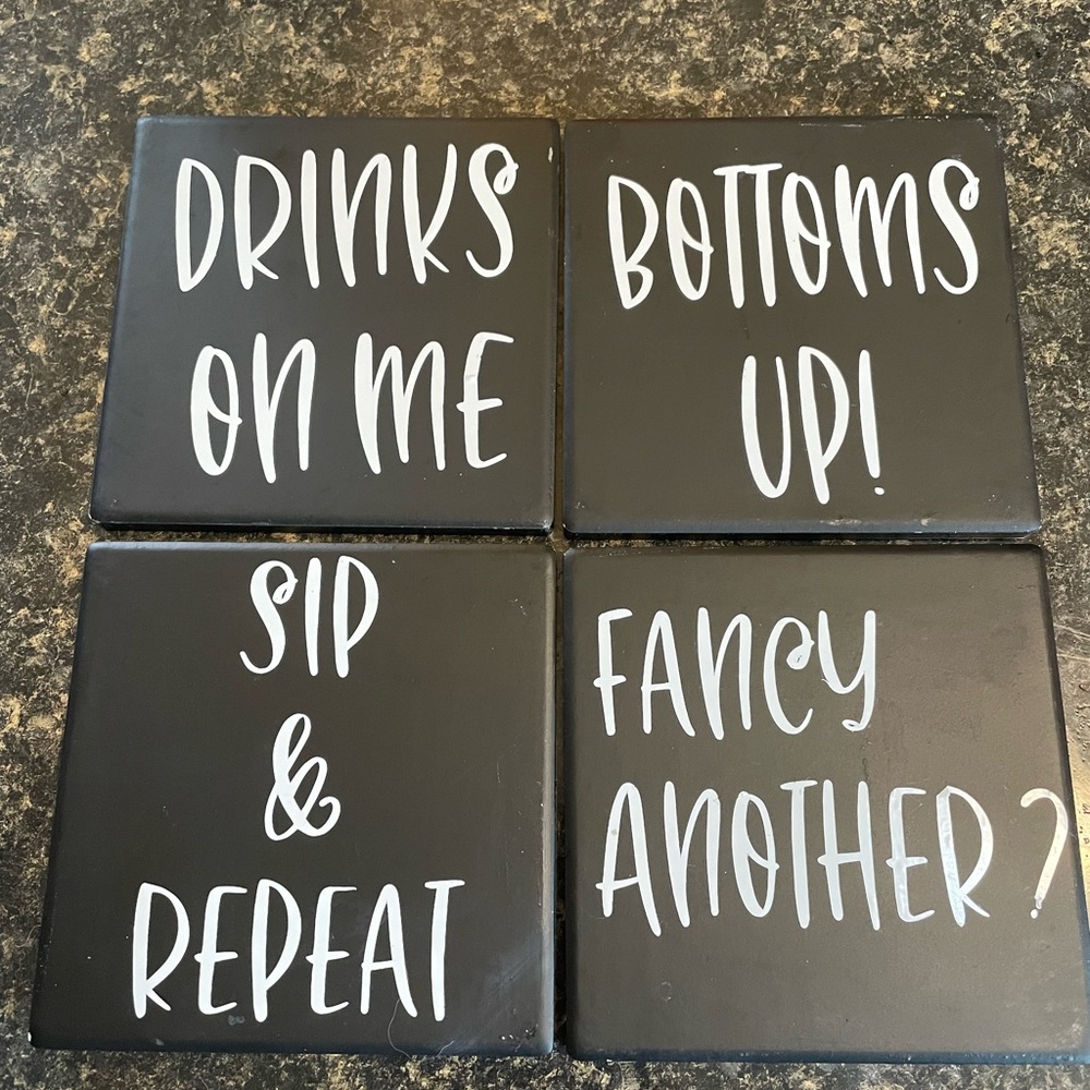 4 Piece Coaster Set